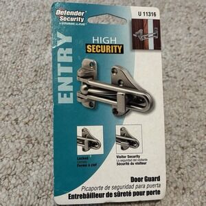 Defender Security U 11316 Swing Bar Door Guard Entry Lock High Security